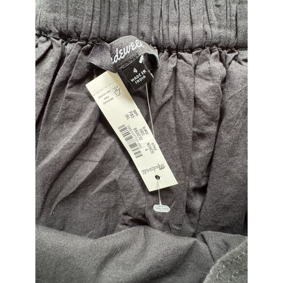 NWT Madewell Eyelet Mini Skirt Black Size 4 in Cotton Voile - Picture 9 of 11